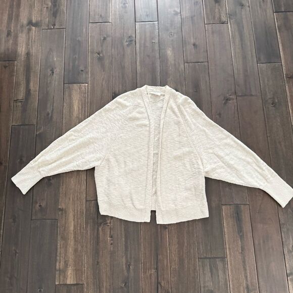 Loft Outlet Cream Dolman Sleeve Open Cardigan L - Picture 1 of 5